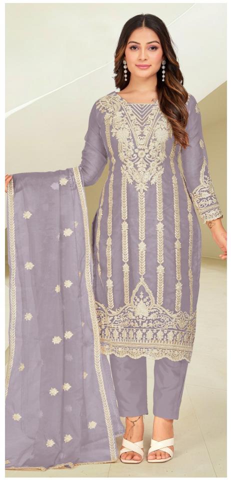 Alzohaib Az 1046 A To D Organza Pakistani Suits Wholesale Catalog
