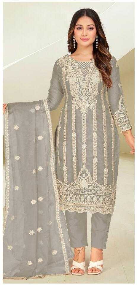 Alzohaib Az 1046 A To D Organza Pakistani Suits Wholesale Catalog