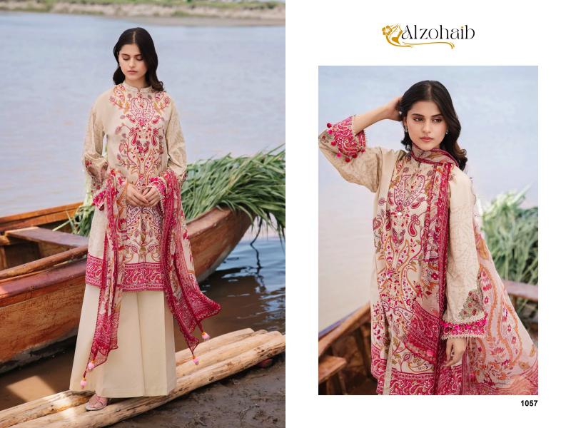 Alzohaib M Basics 3 Chiffon Dupatta Pakistani Suits Wholesale Catalog