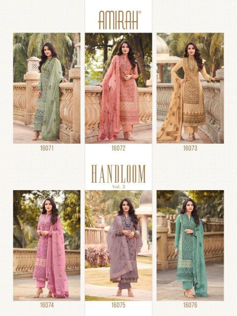 AMIRAH Handaloom VOL 2 Dress Material Wholesale Catalog