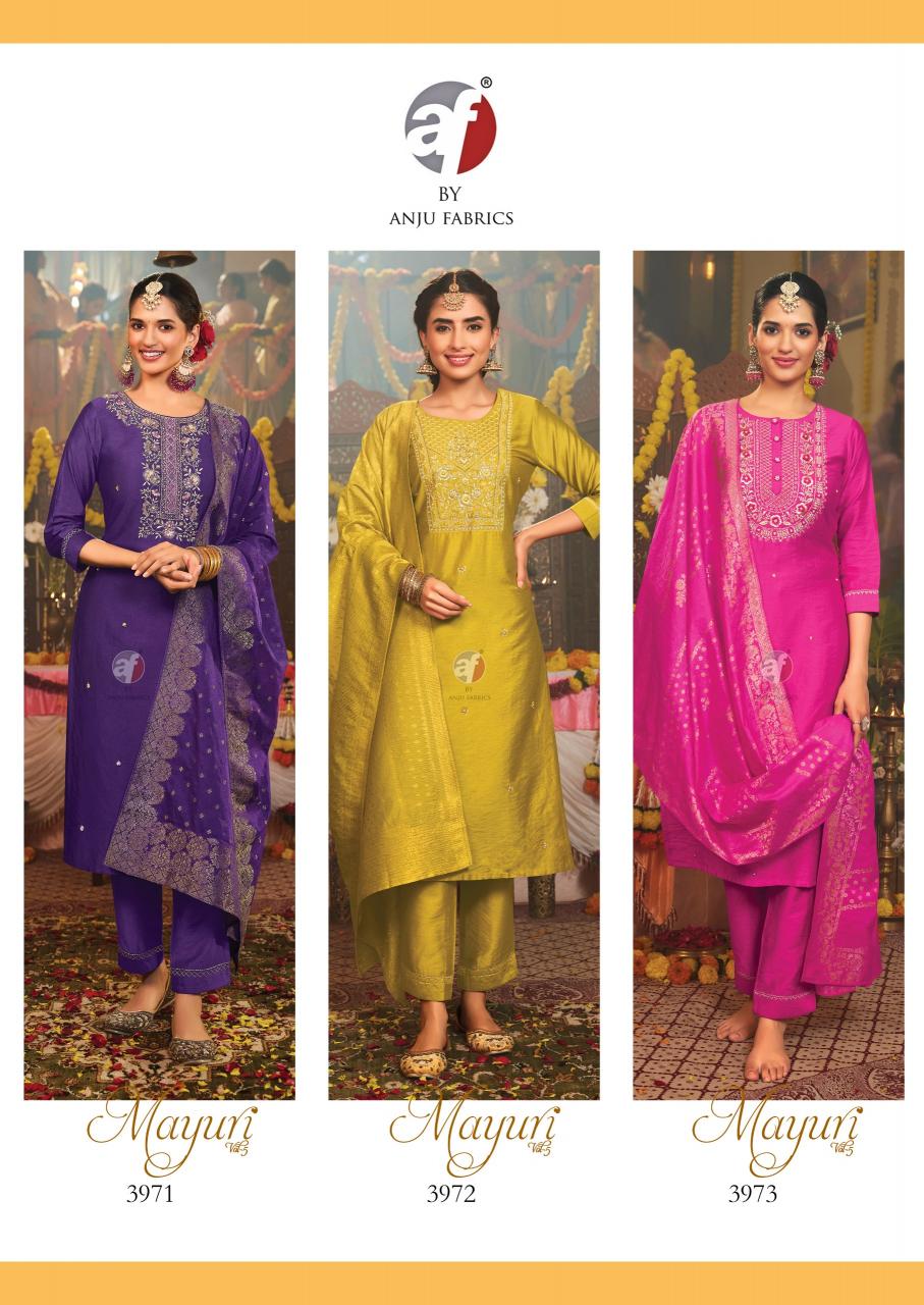 Anju Fabrics Mayuri Vol 5 w Kurtis online shopping india