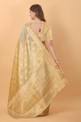 Sabella murthy cream soft Organza Silk Saree Wholesale Catalog