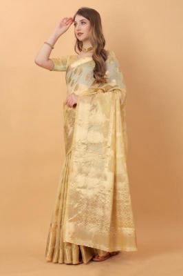 Sabella murthy cream soft Organza Silk Saree Wholesale Catalog