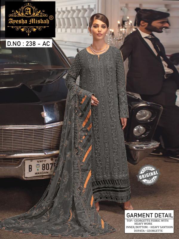 Ayesha Misbah 238 Georgette Pakistani Suits Wholesale Catalog