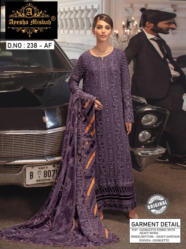Ayesha Misbah 238 Georgette Pakistani Suits Wholesale Catalog