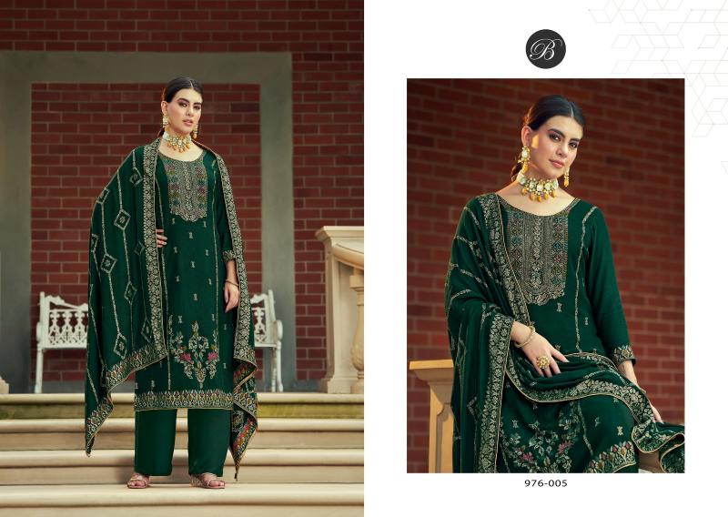 Belliza Nazakat 976 Series Pashmina Wholesale Dress Material shops in Chennai