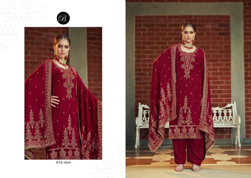 Belliza Nazakat 976 Series Pashmina Wholesale Dress Material shops in Chennai