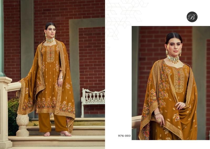 Belliza Nazakat 976 Series Pashmina Wholesale Dress Material shops in Chennai
