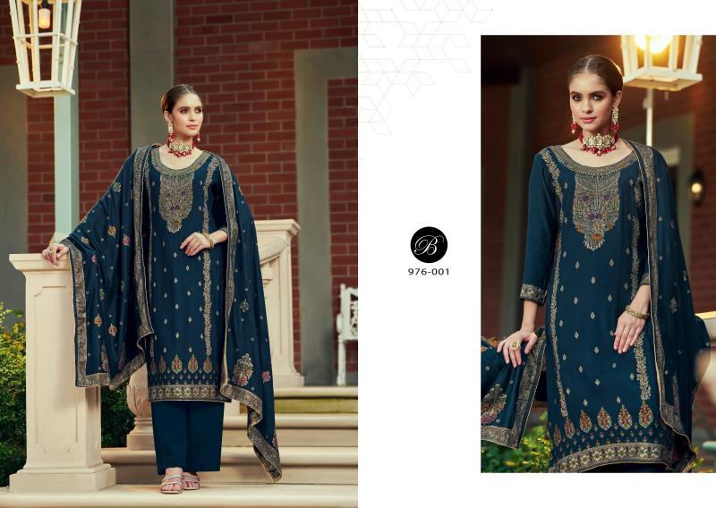 Belliza Nazakat 976 Series Pashmina Wholesale Dress Material shops in Chennai