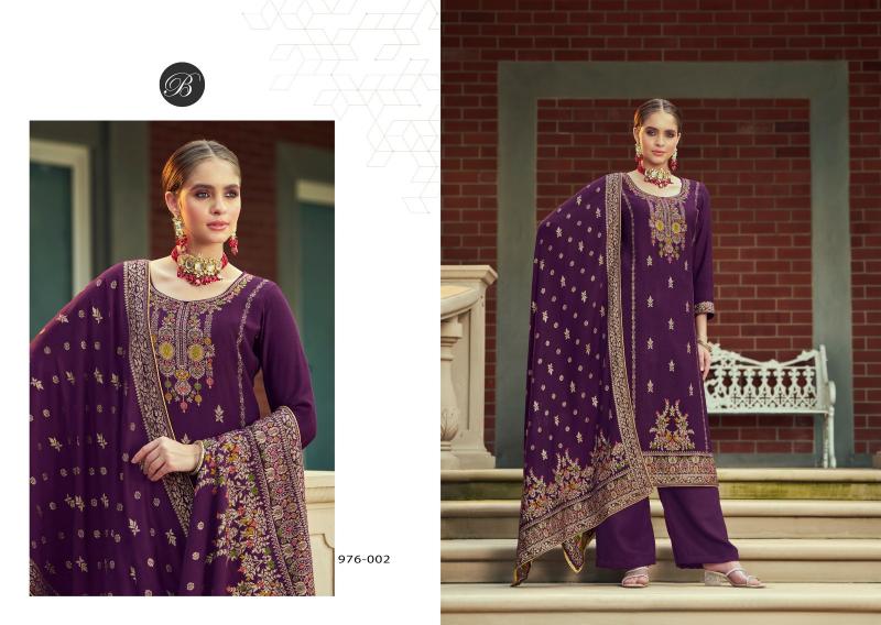Belliza Nazakat 976 Series Pashmina Wholesale Dress Material shops in Chennai