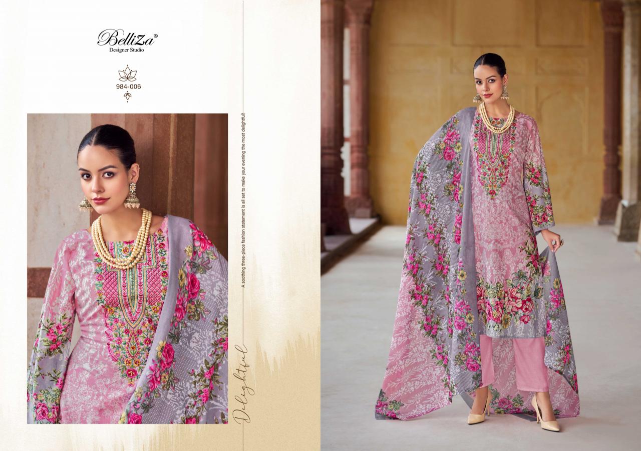 Belliza Riwayat Vol 5 Digital Printed pakistani dress material wholesale in india