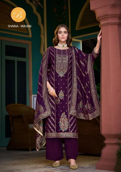 Belliza Shaina Pashmina Printed Dress Material Wholesale Catalog