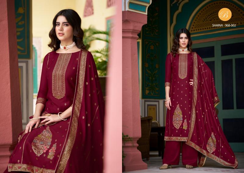 Belliza Shaina Pashmina Printed Dress Material Wholesale Catalog
