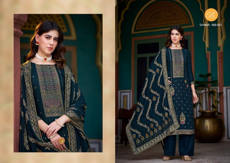 Belliza Shaina Pashmina Printed Dress Material Wholesale Catalog