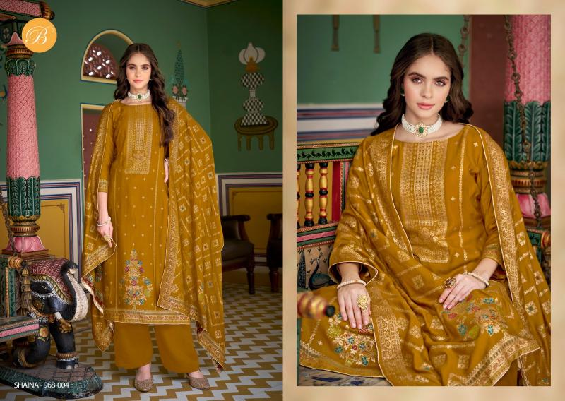 Belliza Shaina Pashmina Printed Dress Material Wholesale Catalog