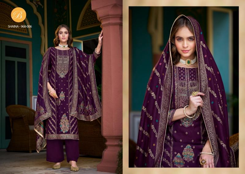 Belliza Shaina Pashmina Printed Dress Material Wholesale Catalog