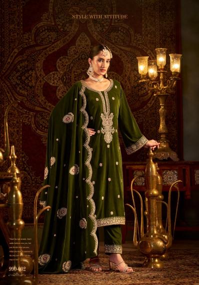 Belliza Velvet Ishq Embroidered Salwar Kameez Wholesale Catalog