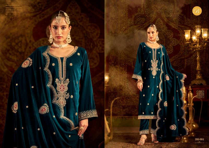 Belliza Velvet Ishq Embroidered Salwar Kameez Wholesale Catalog