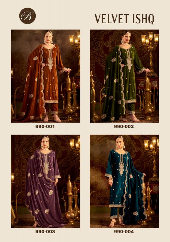 Belliza Velvet Ishq Embroidered Salwar Kameez Wholesale Catalog