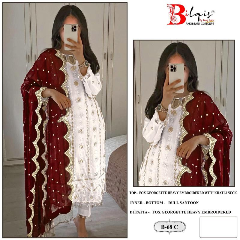 Bilqis B 68 A to D Bilqis B 68 A to D Pakistani Salwar Kameez