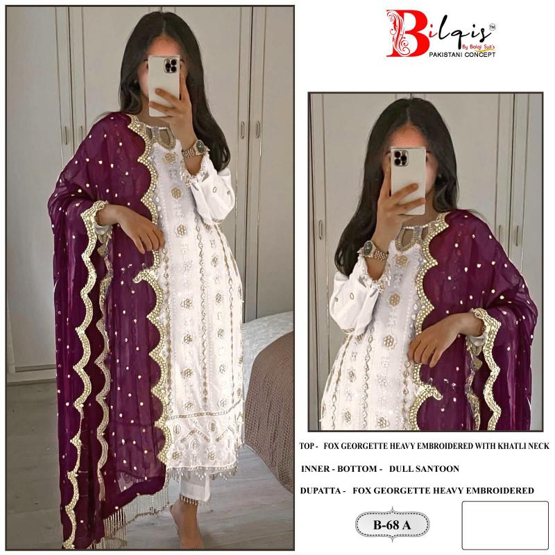 Bilqis B 68 A to D Bilqis B 68 A to D Pakistani Salwar Kameez