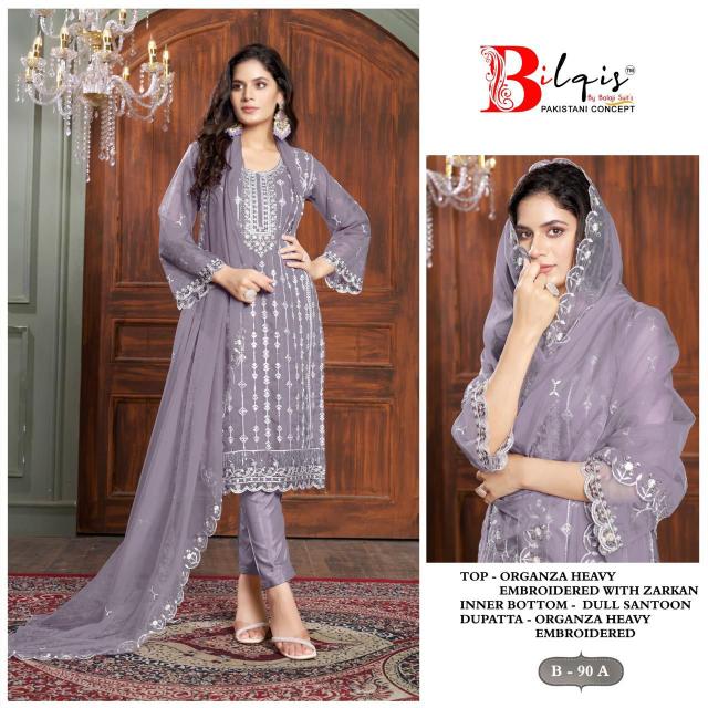Bilqis B 90 A to D Pakistani Suits Wholesale Catalog