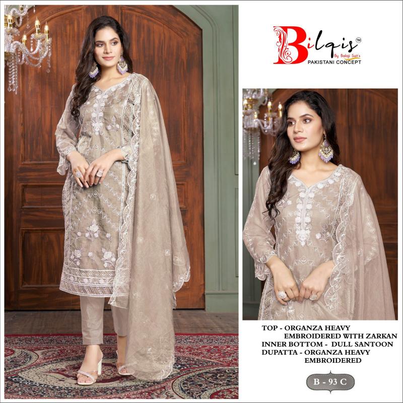 Bilqis B 93 A to D Pakistani Suits Wholesale Catalog