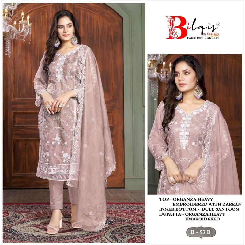 Bilqis B 93 A to D Pakistani Suits Wholesale Catalog