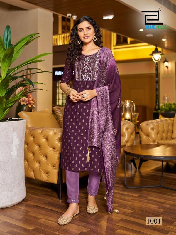 Blue Hills Festival Day Black Designer Kurti Online India