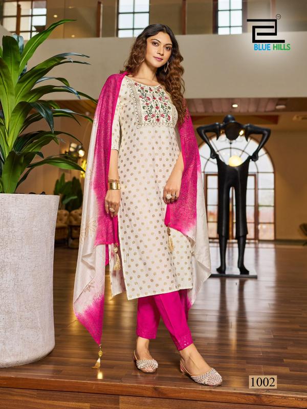 Blue Hills Festival Day Black Designer Kurti Online India