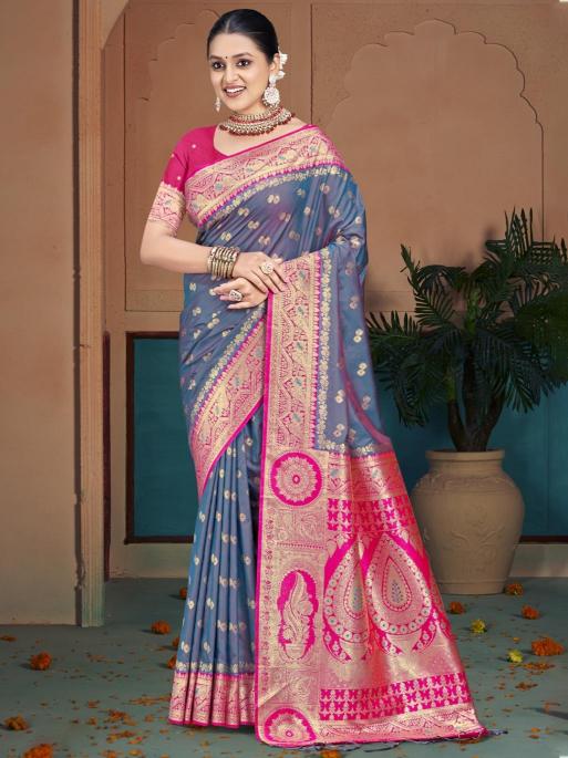 Bunawat Raas Garba Silk Designer Fancy Sarees Wholesale in surat
