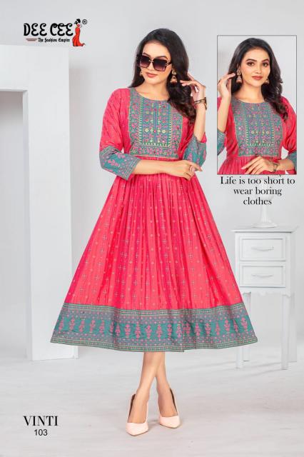 Deecee Vinti India Kurti allowed in us it Office