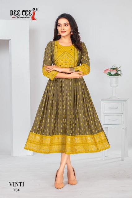 Deecee Vinti India Kurti allowed in us it Office