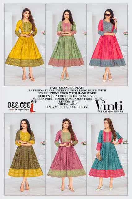 Deecee Vinti India Kurti allowed in us it Office