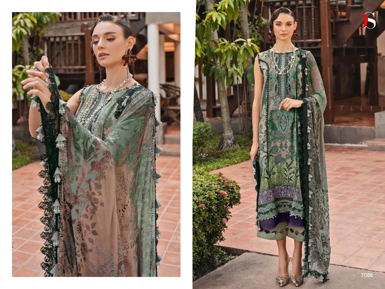 Deepsy Bliss Lawn 24 Vol 2 Chiffon Dupatta Pakistani Suits Online Sale