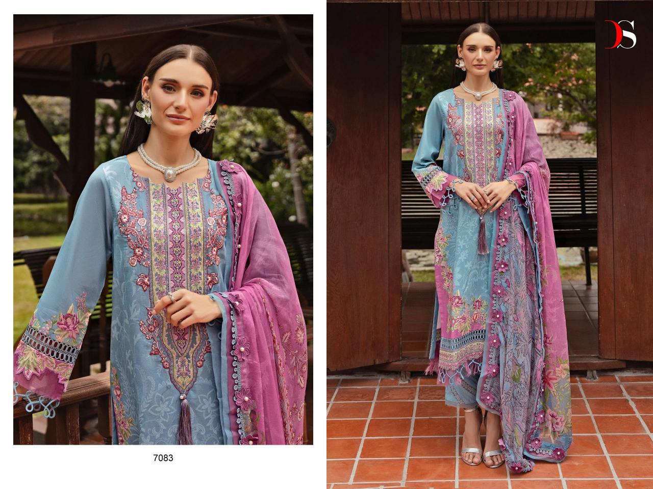 Deepsy Bliss Lawn 24 Vol 2 Chiffon Dupatta Pakistani Suits Online Sale