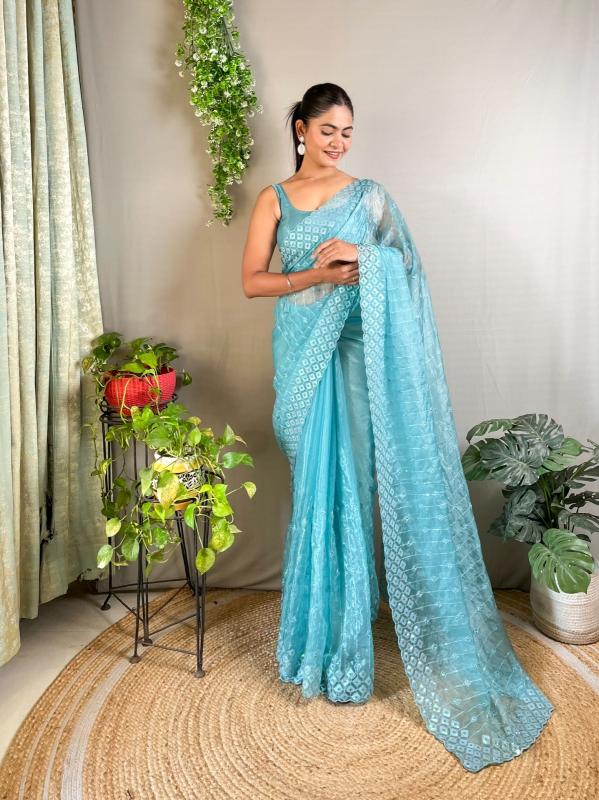 Ds 653 Crystal Silk Fancy Bollywood Replica Sarees Wholesale in Surat