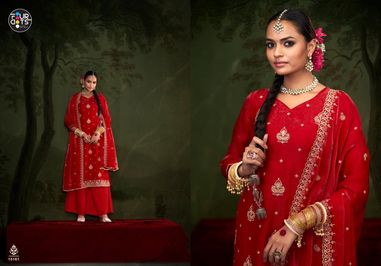 Fourdots Gajban Silk Dress Material Wholesale Online