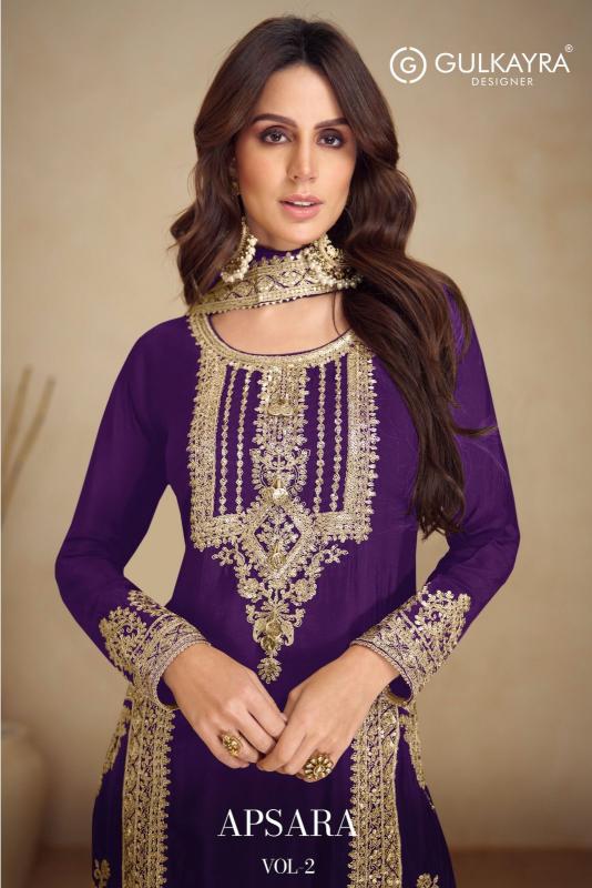 Gulkayra Apsara Vol 2 Chinon Designer Salwar Suits Wholesale Catalog