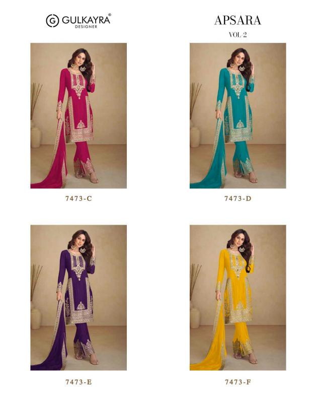 Gulkayra Apsara Vol 2 Chinon Designer Salwar Suits Wholesale Catalog