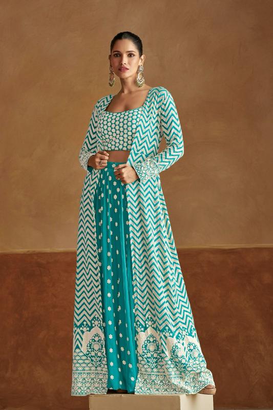 Gulkayra Geetika Georgette Indo Western Dress Wholesale catalog