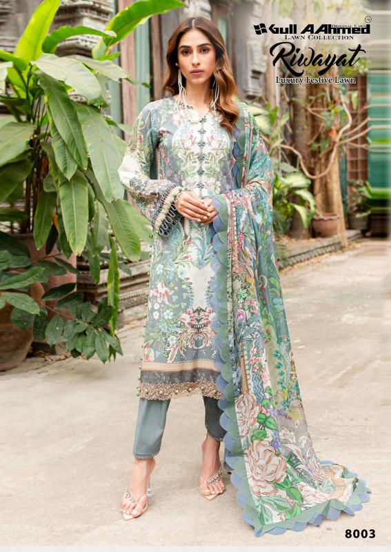Gull A Ahmed Riwayat Vol 8 lawn dress material wholesale