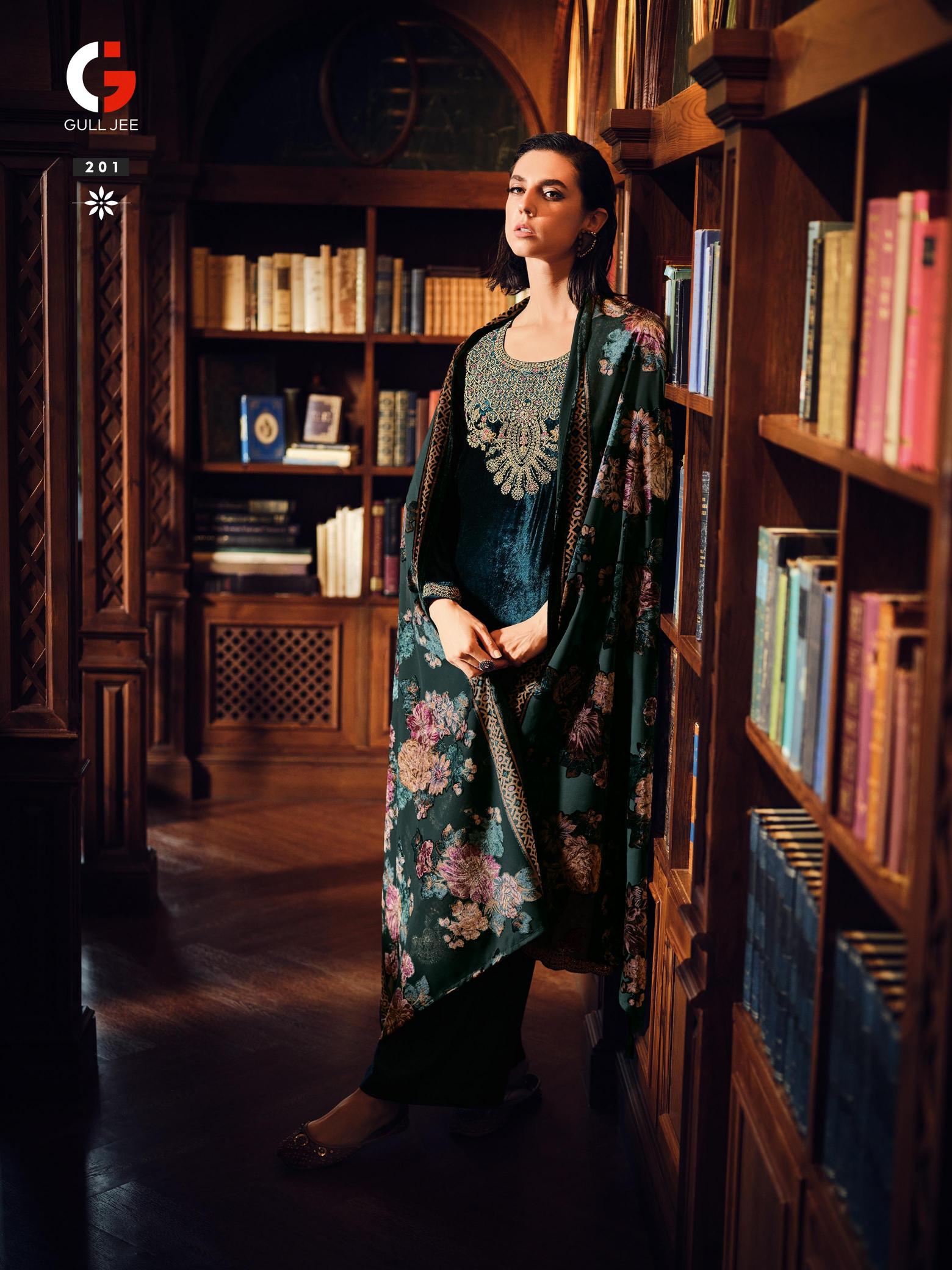 Gull Jee Velvet Ishq Viscose Velvet Salwar Kameez Wholesale Catalog