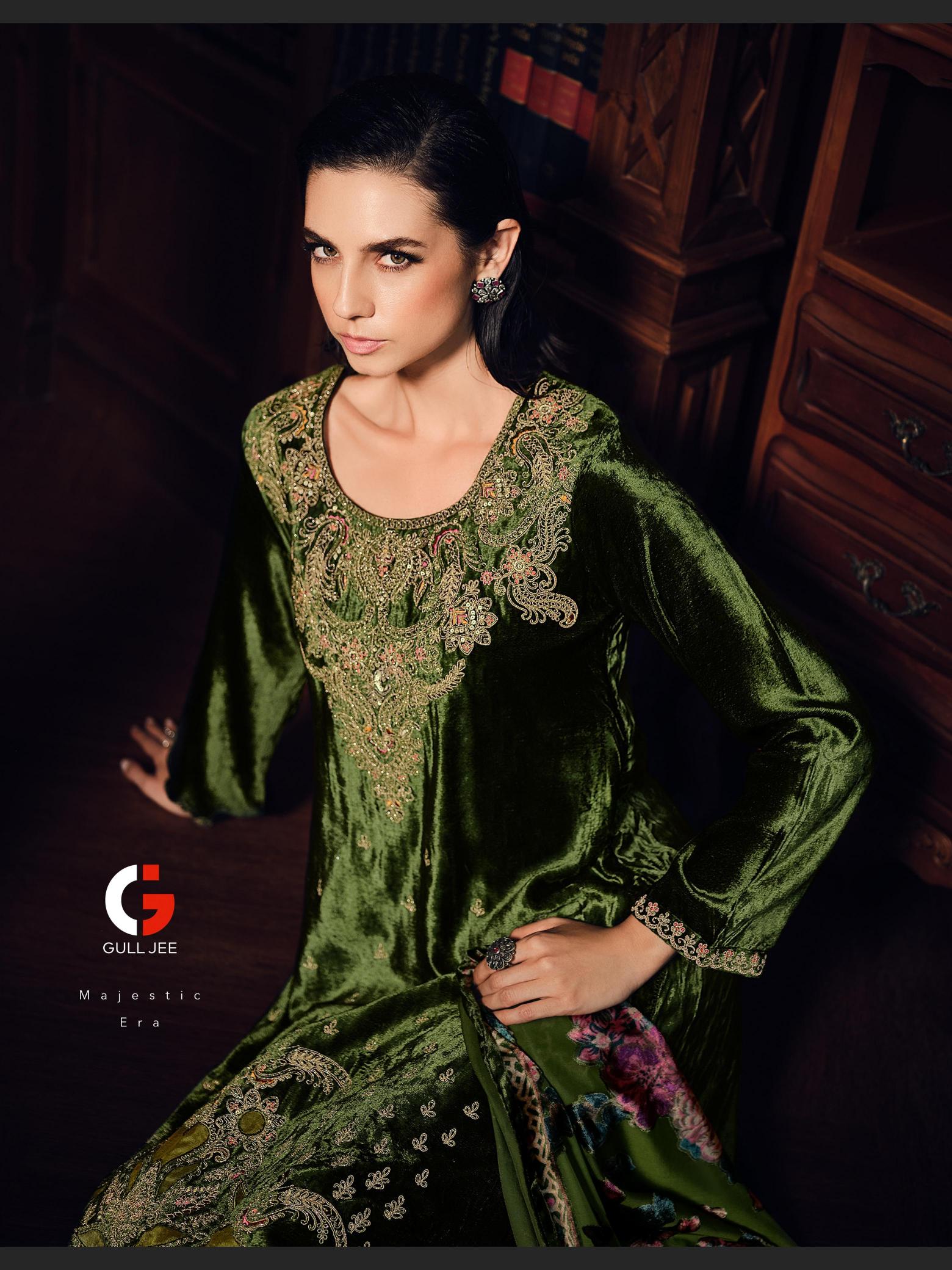 Gull Jee Velvet Ishq Viscose Velvet Salwar Kameez Wholesale Catalog