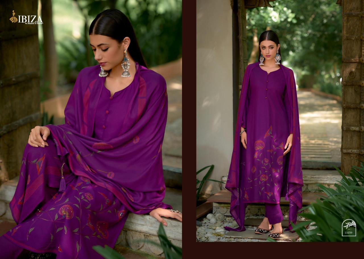 Ibiza Clara Viscose Pashmina Salwar Kameez Wholesale Catalog