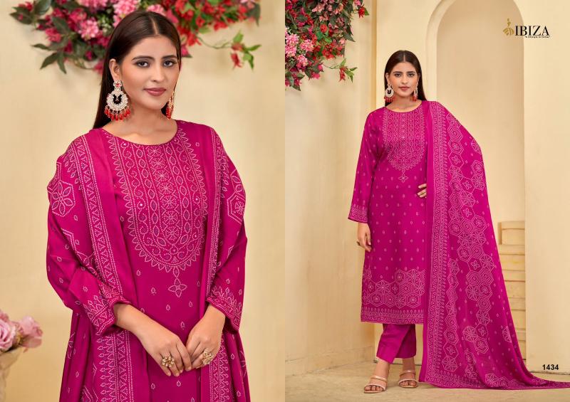 Ibiza Hasin Digital Printed Pashmina Salwar Kameez Wholesale Catalog