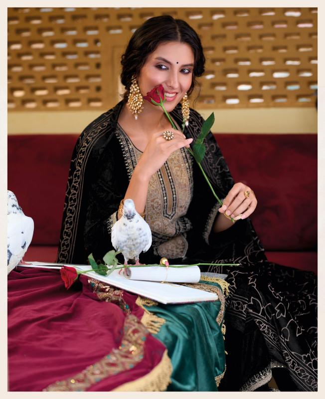 Ibiza Suroor Viscose Velvet Salwar Kameez Wholesale Catalog