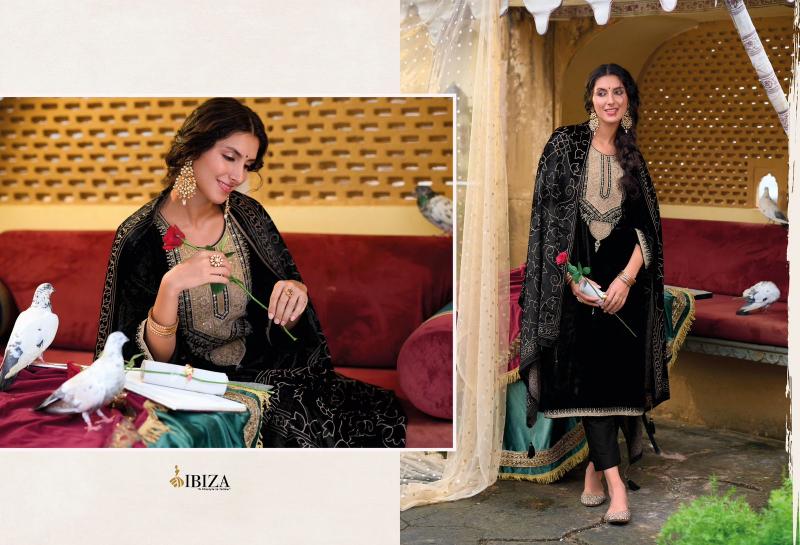 Ibiza Suroor Viscose Velvet Salwar Kameez Wholesale Catalog