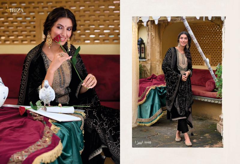 Ibiza Suroor Viscose Velvet Salwar Kameez Wholesale Catalog