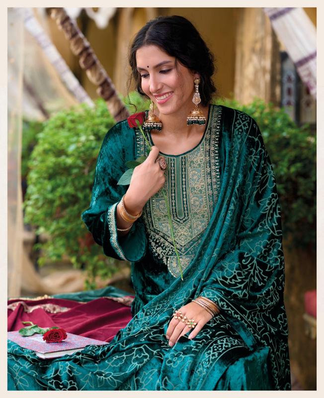 Ibiza Suroor Viscose Velvet Salwar Kameez Wholesale Catalog